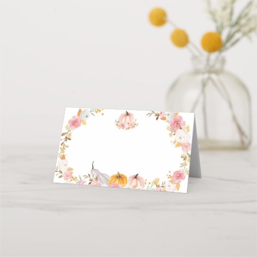 パンプキンガールフードテント座席表 プレイスカード (裏面)