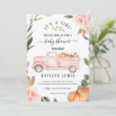 パンプキンガールベビーシャワー招待状 招待状 (スタンド正面)