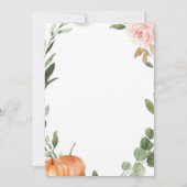 パンプキンガールベビーシャワー招待状 招待状 (裏面)