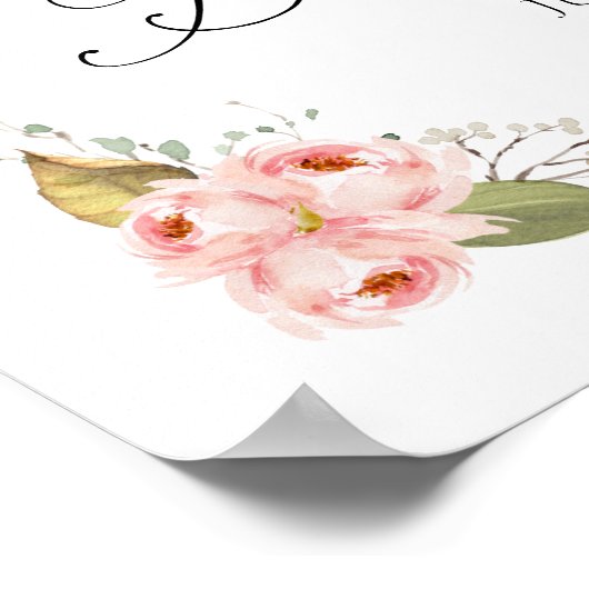 パンプキンガール赤ちゃんシャワー歓迎ポスターサイン ポスター (角)