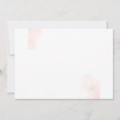 パンプキンガール1stバースデーピンクフローラパーティー 招待状 (裏面)