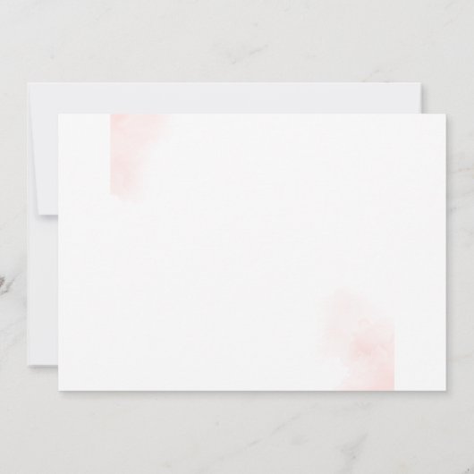 パンプキンガール1stバースデーピンクフローラパーティー 招待状 (裏面)