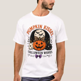 パンプキンキスとハロウィンの願いTシャツ Tシャツ