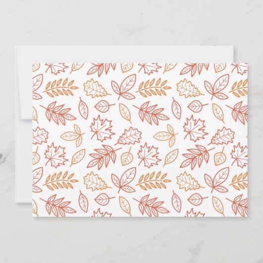 パンプキンキス&ハーベストウィーズ新生児 招待状 (裏面)