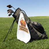 パンプキンキス&ハーベストウィーズ秋デザインオーバーシ ゴルフタオル (グリーン)