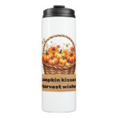 パンプキンキス&ハーベストウィーズ秋デザインオーバーシ タンブラー (正面)