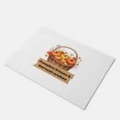 パンプキンキス&ハーベストウィーズ秋デザインオーバーシ ドアマット (アングル)