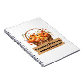 パンプキンキス&ハーベストウィーズ秋デザインオーバーシ ノートブック (右側)