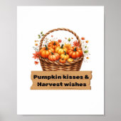 パンプキンキス&ハーベストウィーズ秋デザインオーバーシ ポスター (正面)