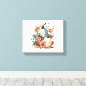 パンプキンキッズハロウィーン キャンバスプリント (インサイチュ (ウッドフロア))