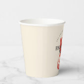 パンプキンキャットオレンジレッドヴィンテージハローウィンパーティ 紙コップ (右)