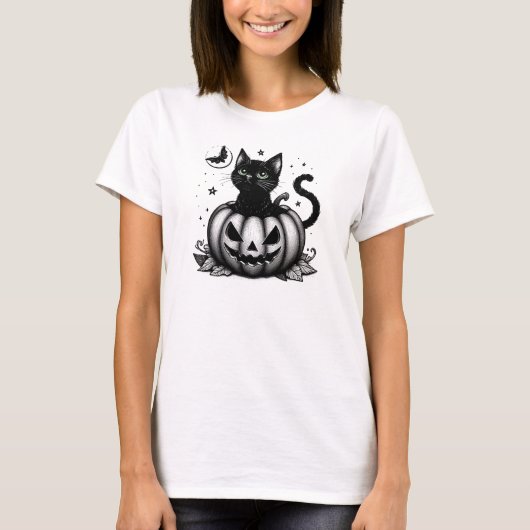 パンプキンキャット Tシャツ (正面)