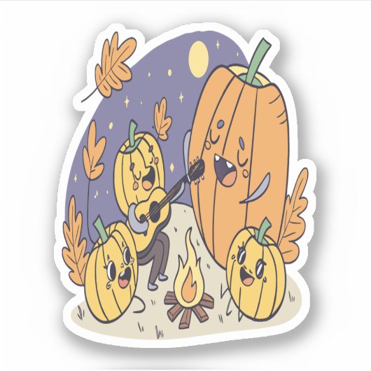 パンプキンキャンプファイアセレナーデ シール (正面)