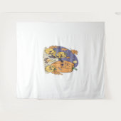 パンプキンキャンプファイアセレナーデ タペストリー (正面(横))