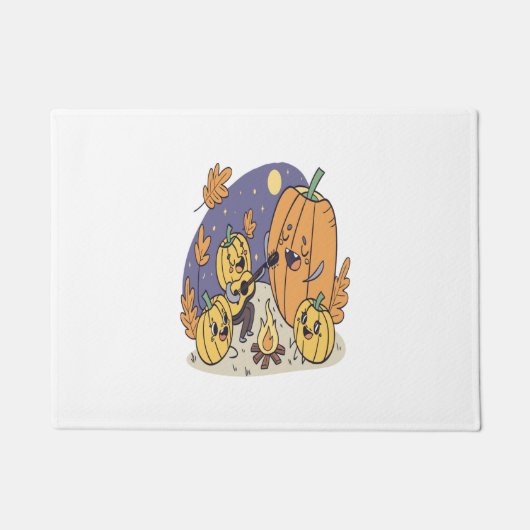 パンプキンキャンプファイアセレナーデ ドアマット (正面)