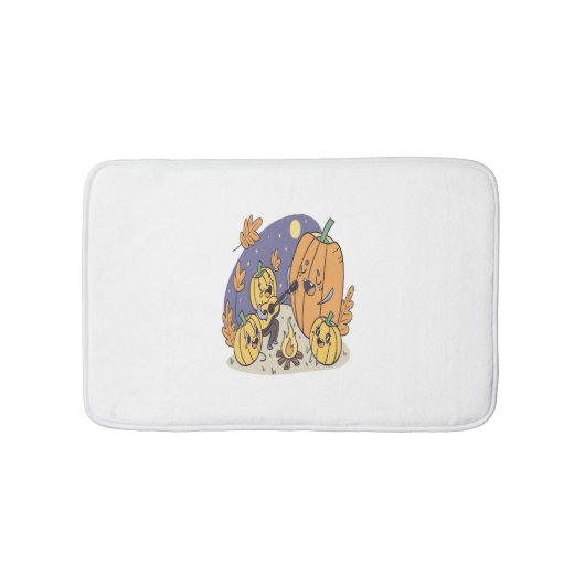 パンプキンキャンプファイアセレナーデ バスマット (正面)