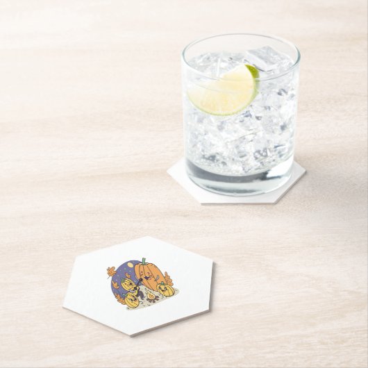 パンプキンキャンプファイアセレナーデ ペーパーコースター (インサイチュ)