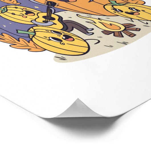 パンプキンキャンプファイアセレナーデ ポスター (角)