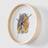 パンプキンキャンプファイアセレナーデ 壁時計 (傾斜)