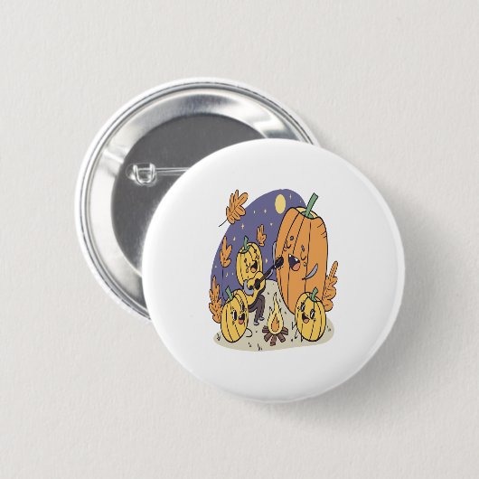 パンプキンキャンプファイアセレナーデ 缶バッジ (正面&裏面)