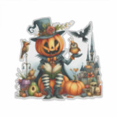 パンプキンキングと友人 シール (正面)