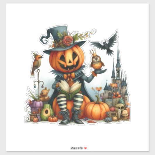 パンプキンキングと友人 シール (シート)