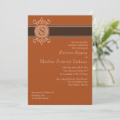 パンプキンクラシックハーベスト結婚式招待状 招待状 (スタンド正面)