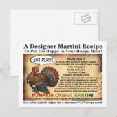 パンプキンクリーム感謝祭マルチニレシピはがき シーズンポストカード (正面/裏面)