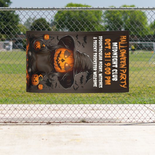 パンプキングスプクトカキュラハロウィーンお祝いパーティー 横断幕 (インサイチュ)
