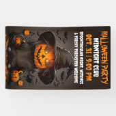 パンプキングスプクトカキュラハロウィーンお祝いパーティー 横断幕 (横)