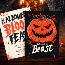 パンプキングリンのハロウィンパーティー 招待状