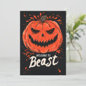 パンプキングリンハローウィンパーティ 招待状 (スタンド正面)