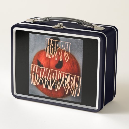 パンプキングリン メタルランチボックス (正面)
