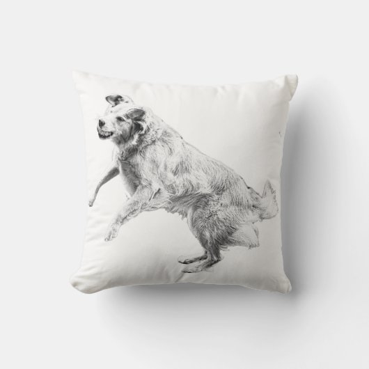 パンプキングローと飛び上がる喜び クッション (正面)