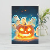 パンプキングロー幽霊パーティー水彩 シーズンカード (スタンド正面)