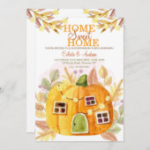 パンプキンコテージ引っ越し祝いパーティーパーティー 招待状 (正面/裏面)