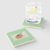 パンプキンコースター – Pistachio Green ストーンコースター (横)