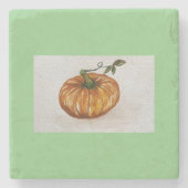 パンプキンコースター – Pistachio Green ストーンコースター (正面)