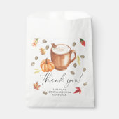 パンプキンコーヒーブライダルシャワーありがとう フェイバーバッグ (正面)