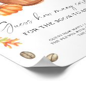 パンプキンコーヒーブライダルシャワーいくつコルク ポスター (角)