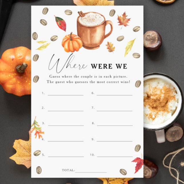 パンプキンコーヒーブライダルシャワーどこで私たちはゲーム (クリエイターアップロード済み)