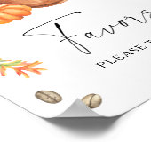 パンプキンコーヒーブライダルシャワーの恩恵 ポスター (角)