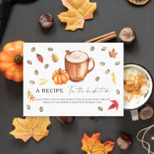 パンプキンコーヒーブライダルシャワーレシピのための花嫁