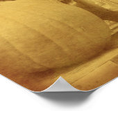 パンプキンコーンクア秋ヴィンテージルック ポスター (角)