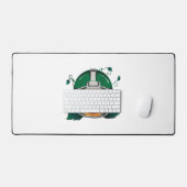 パンプキンサッカーハロウィーン デスクマット (キーボード&マウス)