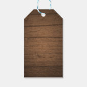 パンプキンサンキューラベル素朴秋ウッドライト ギフトタグ (裏面)