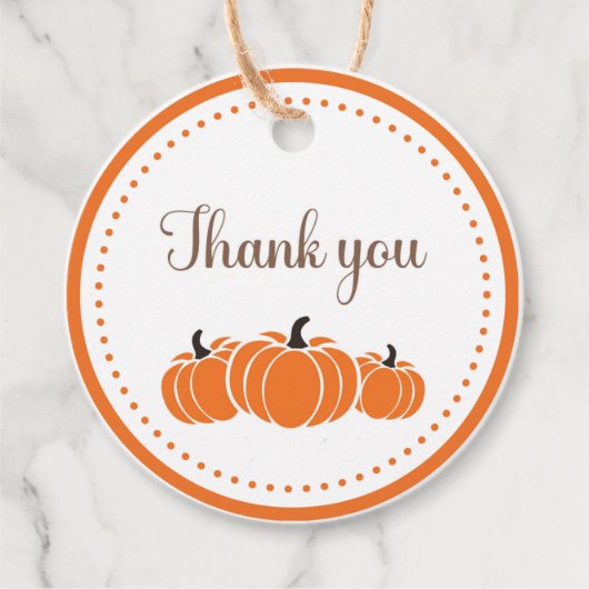 パンプキンサンキューラベル フェイバータグ (正面)