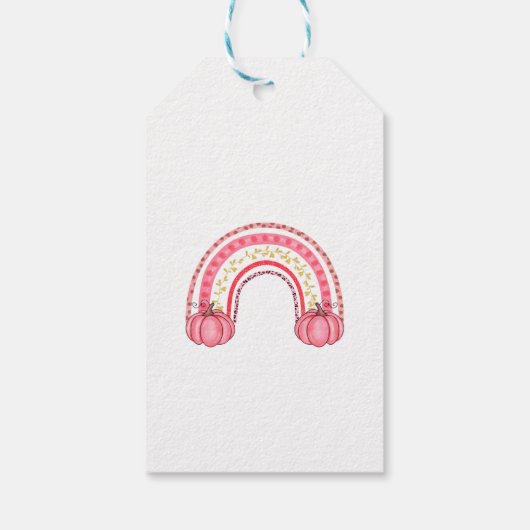 パンプキンサンクスギビングサンキューラベル ギフトタグ (裏面)