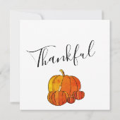 パンプキンサンクスギビングパーティーホリデイ 招待状 (裏面)