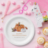 パンプキンサンクスギビング紙プレート ペーパープレート (パーティー)